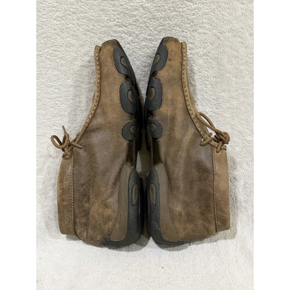 Twisted X The Original Leather Chukka Driving Moc Mens Size 10.5 M Brown MDM0003